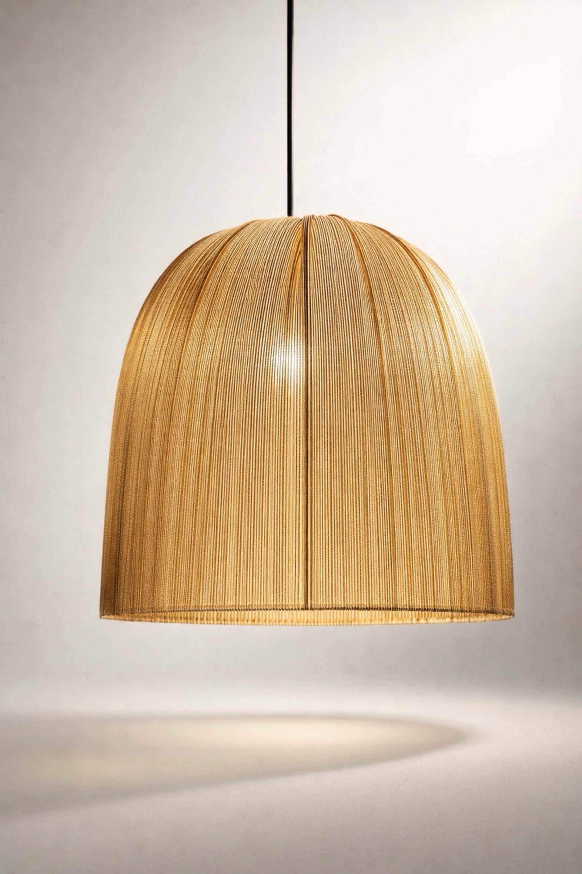 Doğal Rattan Sarkıt Aydınlatma