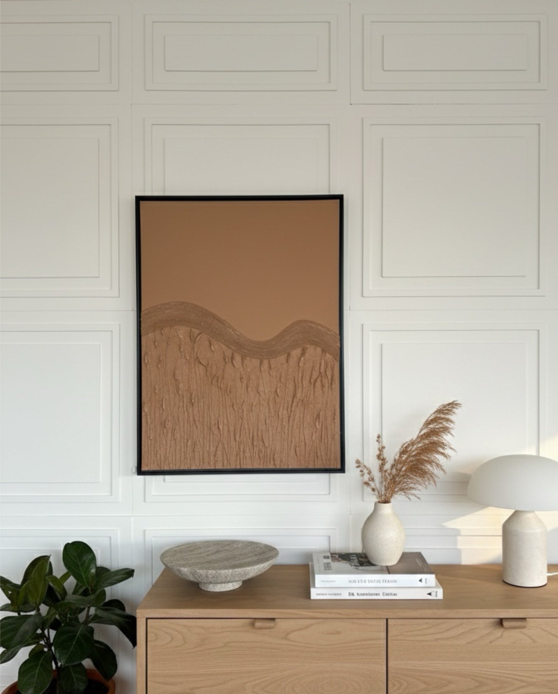 Minimal Dağ Manzaralı Duvar Tablosu