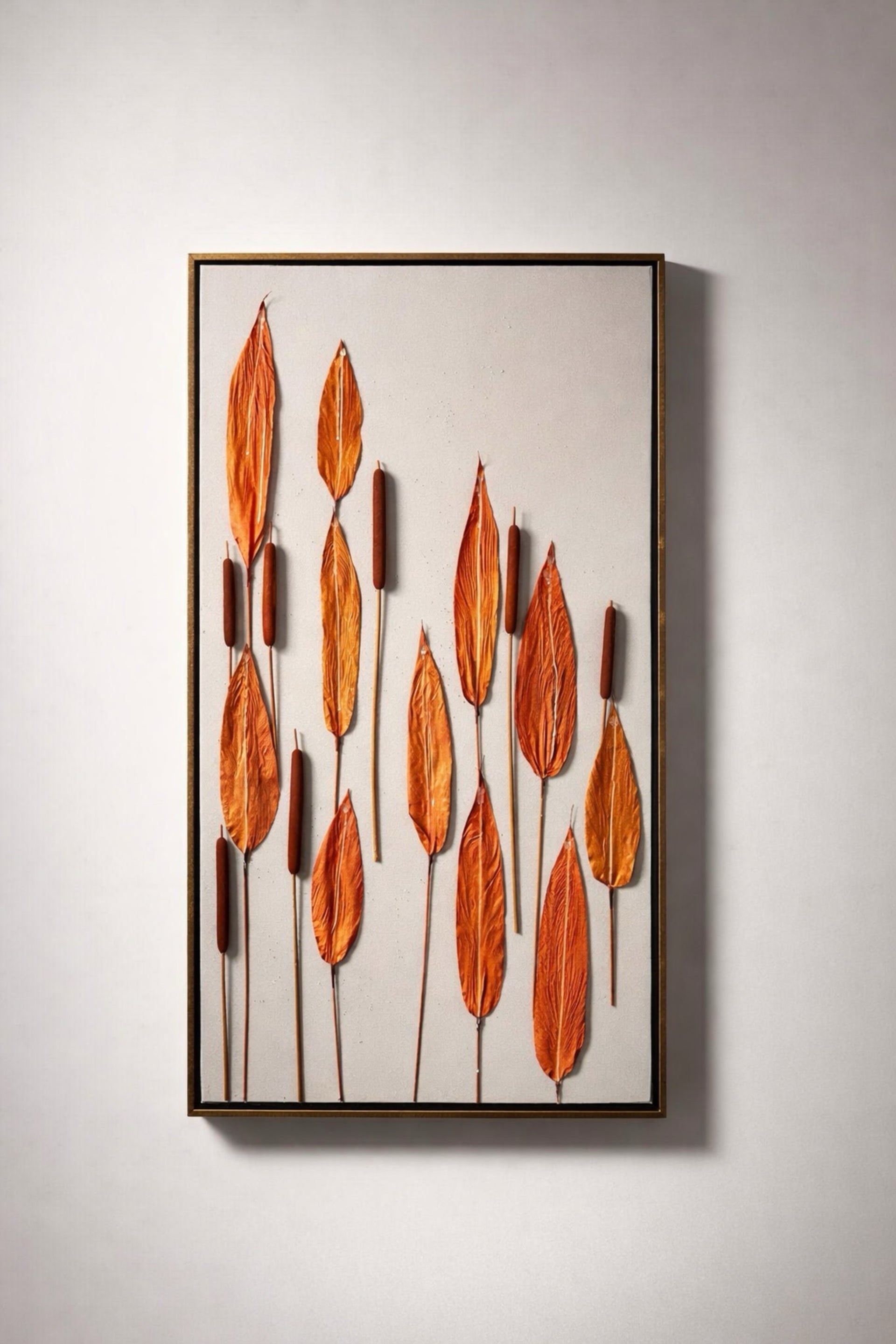 Turuncu Yaprak Duvar Tablosu