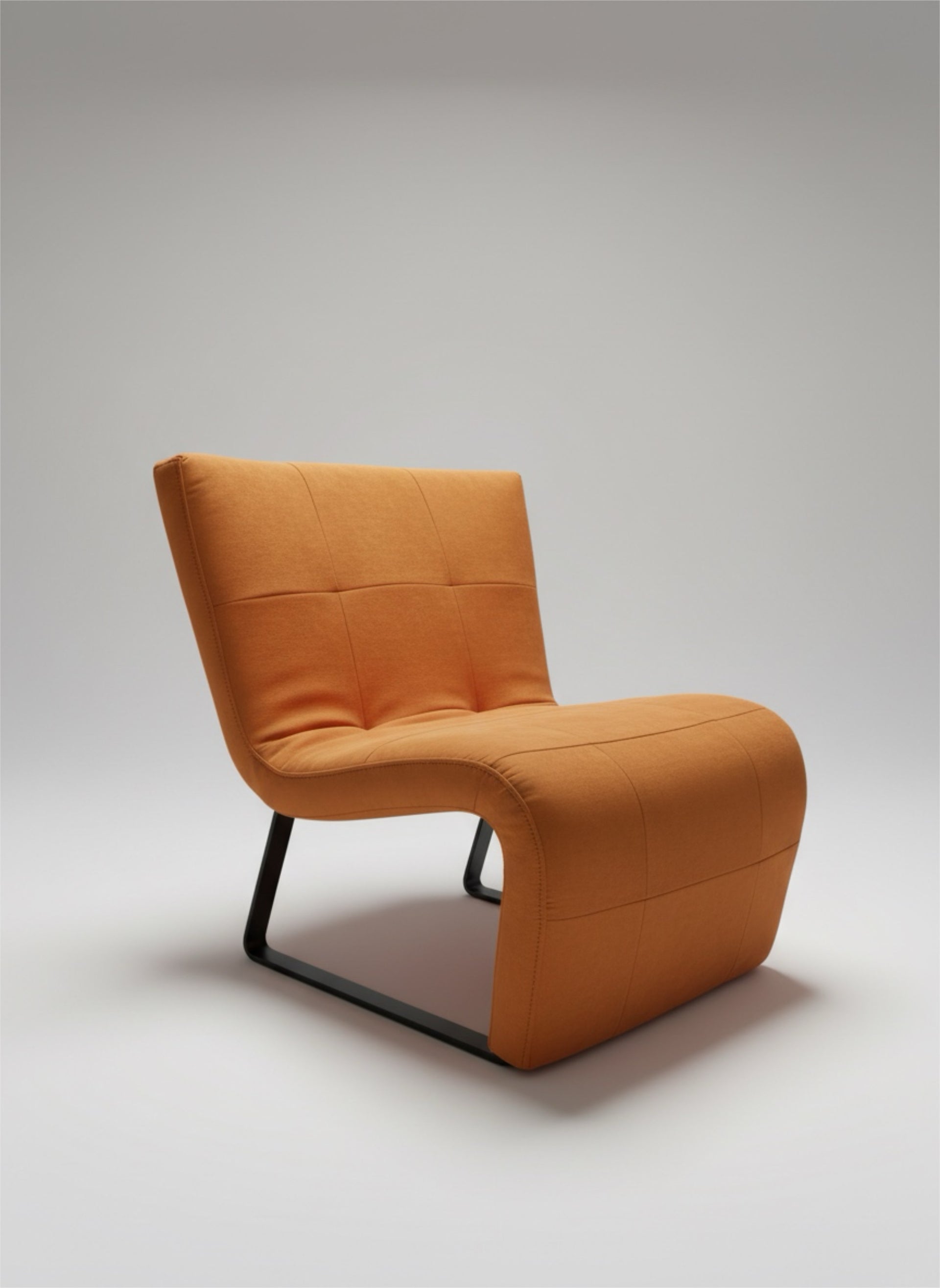 S Berjer – Modern & Minimal Lounge Chair Turuncu