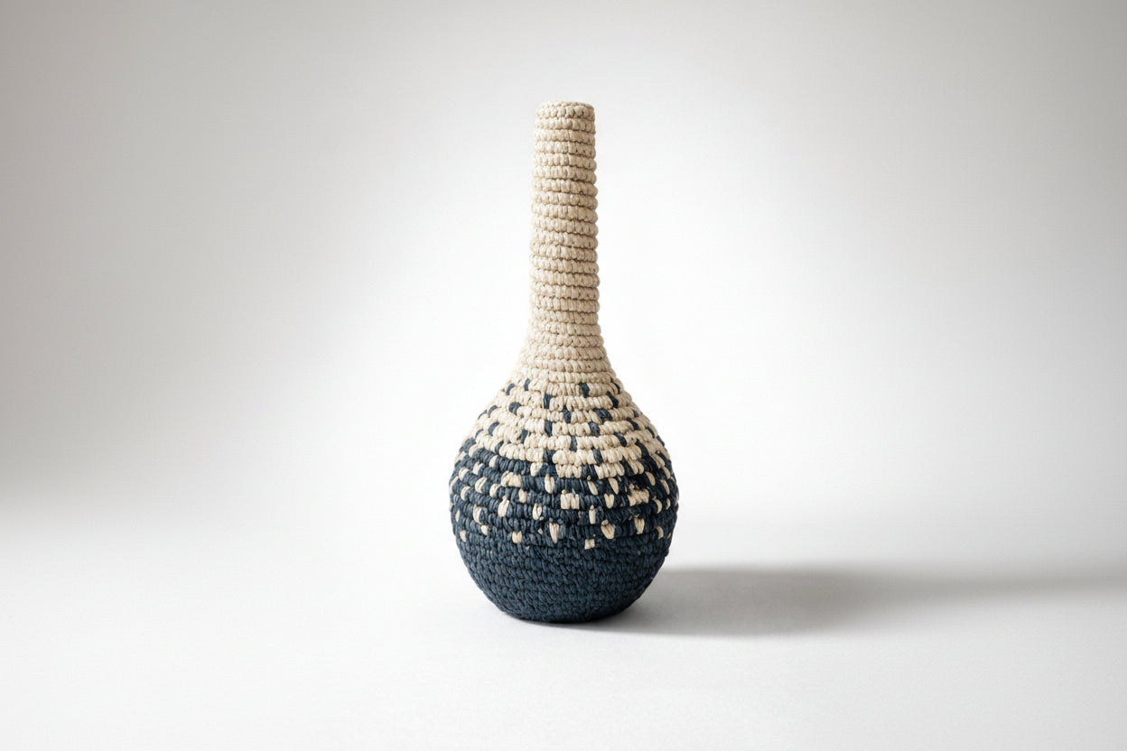 Doğal Hasır Dekoratif Vazo