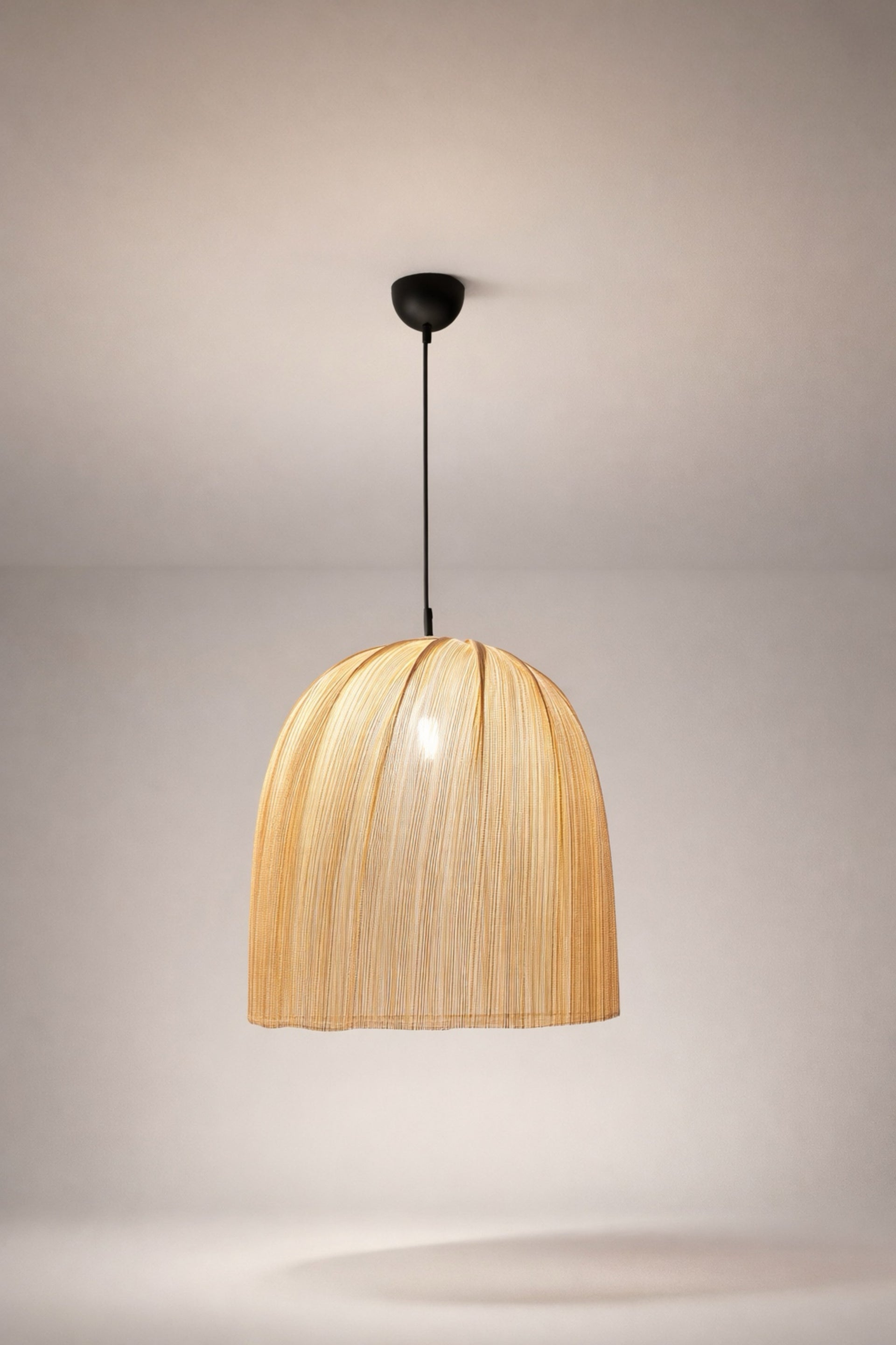 Doğal Rattan Sarkıt Aydınlatma