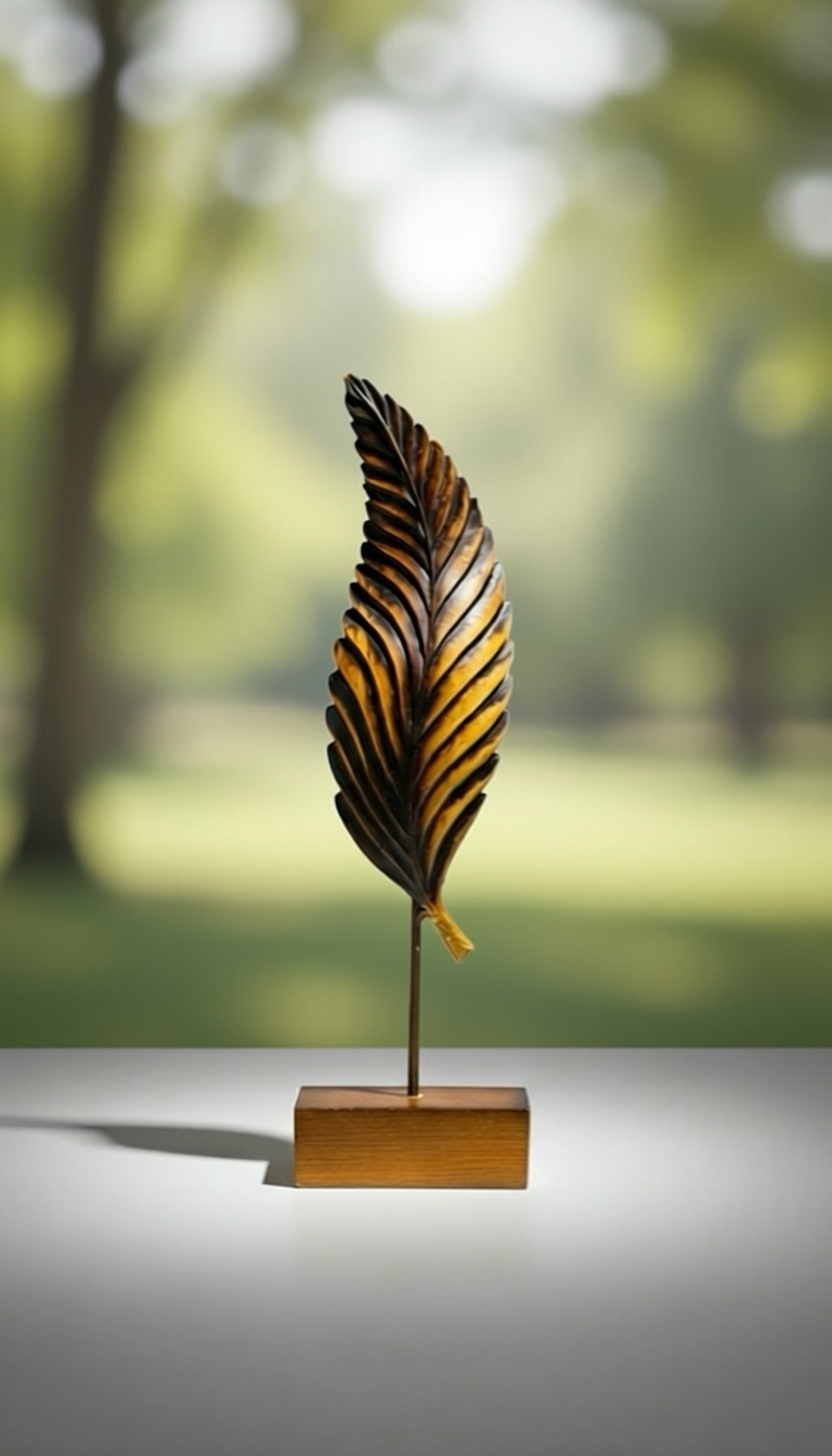 Metal Yaprak Dekoratif Obje