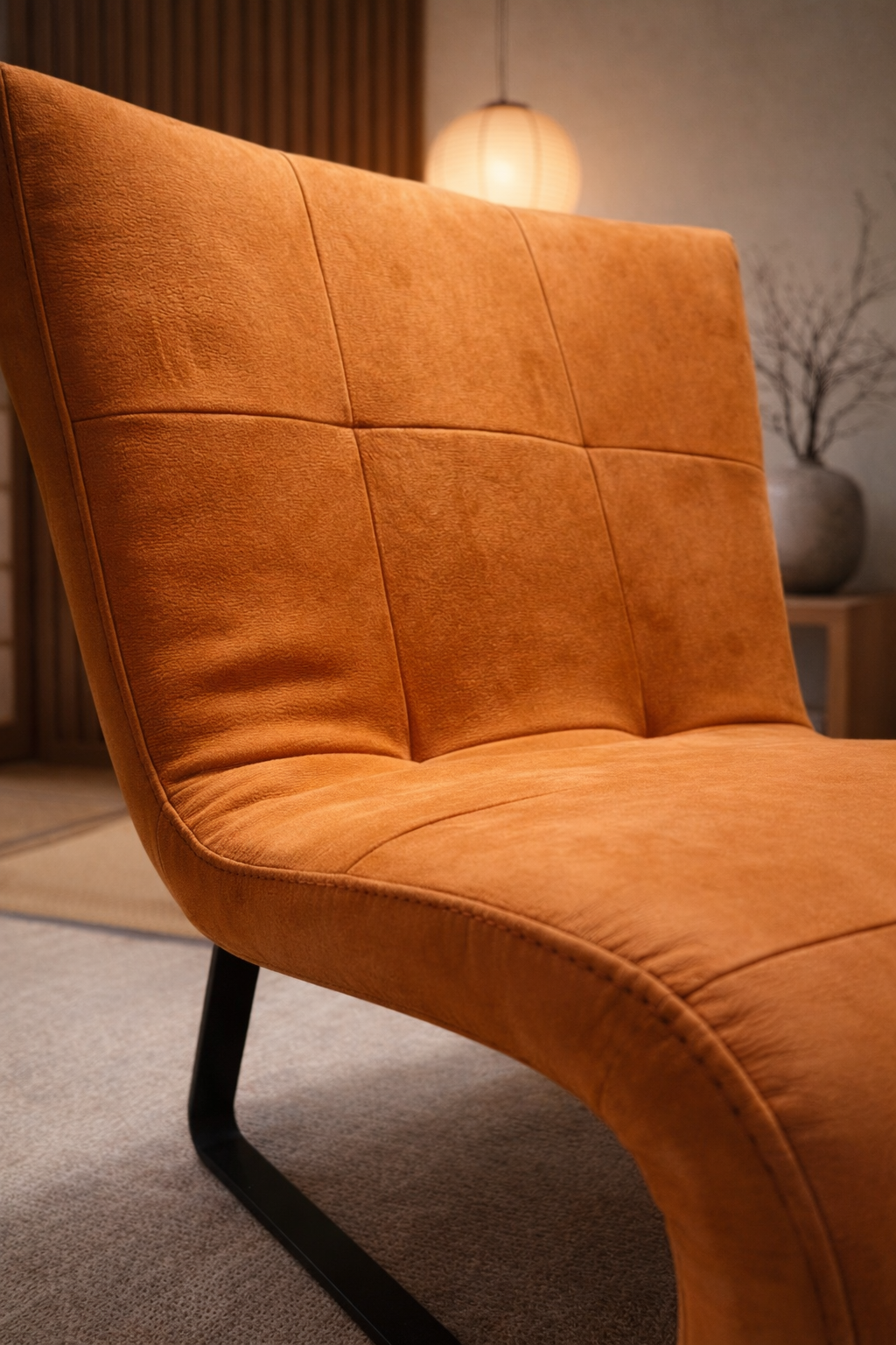 S Berjer – Modern & Minimal Lounge Chair Turuncu